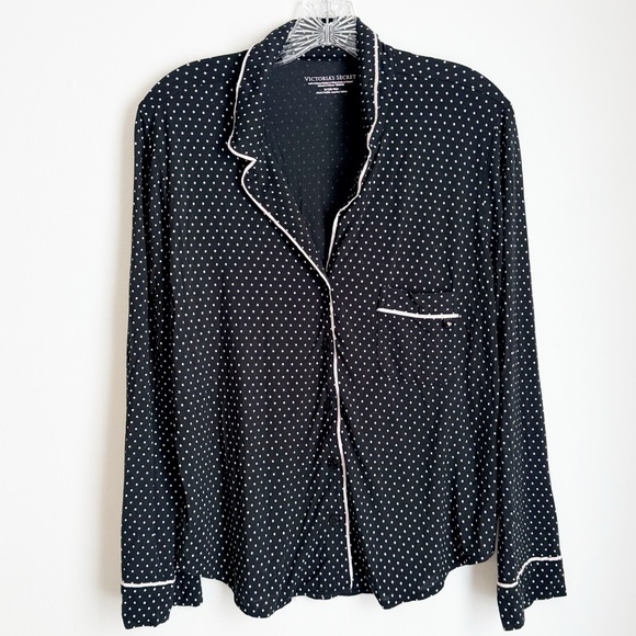 Victoria's Secret Modal Black and White Polka Dot Set-Medium Short - Picture 2 of 14